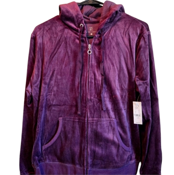 NWT, New York & Co. Womens Large Tracksuit Waist 33 Joggers Lg Hoodi Maroon